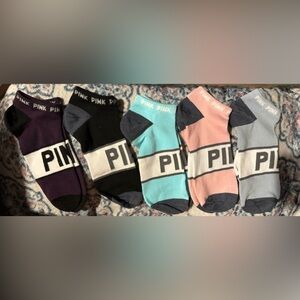 5 pairs of Multiple color women's ankle socks